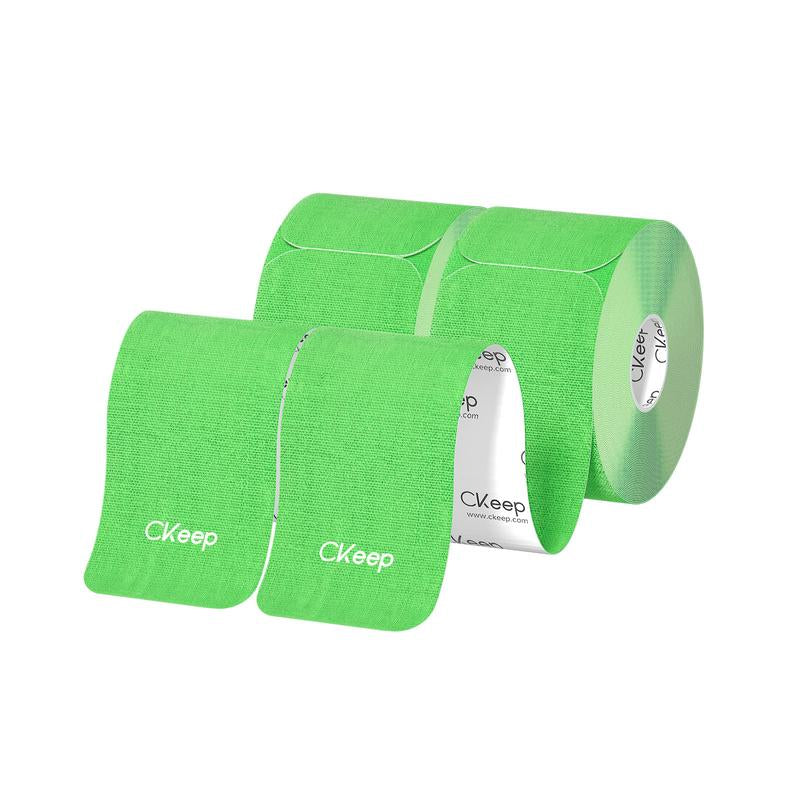 Ckeep Precut Athletic Tape, 10 Different Colors, 2 Rolls, 40 Strips, 33Ft, Cotton Elastic